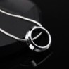 Trendy round pendant - with titanium steel chain - unisexNecklaces