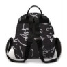 Trendy mini backpack - waterproof - abstract face printedBackpacks