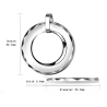 Fashionable round tungsten pendant - with titanium steel necklaceNecklaces