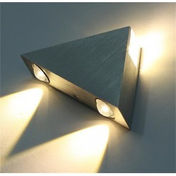 Modern wall lamp - triangle shaped - aluminum - LED - 3WWall lights
