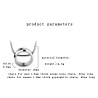 Trendy round pendant - with titanium steel chain - unisexNecklaces