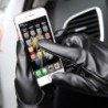 Black winter gloves - with touch screen function - leatherGloves