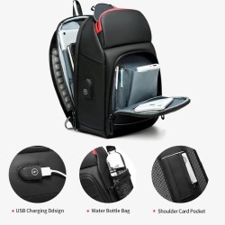 Multifunction crossbody bag - 9.7" laptop backpack - with USB charging port - waterproofBackpacks