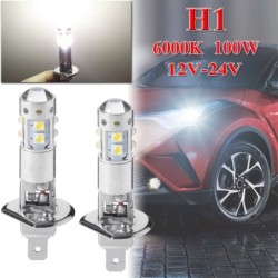 Car headlight - LED bulb - 6000K - H1 - 80W - 2 piecesH1