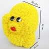 Rose duck - made of infinity yellow roses - with glasses - 32cmChristmas