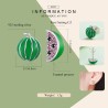 Stud earrings with watermelons - 925 sterling silverEarrings