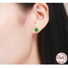 Stud earrings with watermelons - 925 sterling silverEarrings