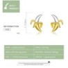 Banana shaped stud earrings - 925 sterling silverEarrings