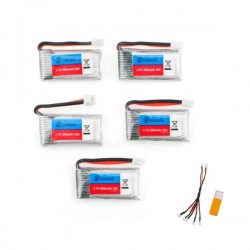 Eachine E011 - 3.7V - 260MAH - 30C battery / USB charger - 5 piecesBatteries