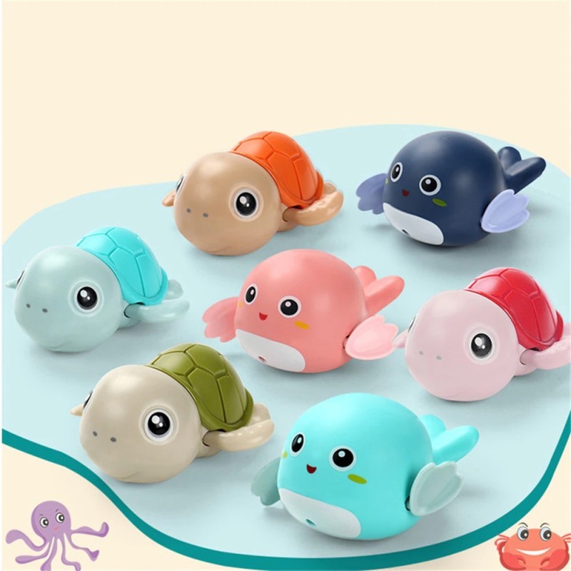 Water clockwork toys - wound-up - cartoon animals / tortoise / penguin / fishBaby