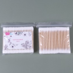 Cleaning cotton swabs - wooden sticks - double head - for nose / ears cleaning - 500 piecesCare