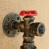 American loft - wall light - LED Edison lamp - vintage glass bottle / water pipeWall lights
