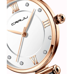 CRRJU - fashionable luxury watch - Quartz - waterproof - stainless steelWatches