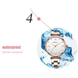 CRRJU - fashionable luxury watch - Quartz - waterproof - stainless steelWatches