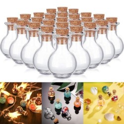 Mini glass bottles - with cork lid - for perfumes - wedding decorations - 10 piecesPerfumes