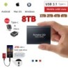 Mobile hard disk storage - SSD - type-C - USB 3.1 - aluminum alloy - 500GB / 1TB / 2TB / 4TB / 6TB / 8TBSSD hard drives