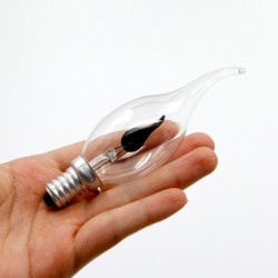 LED bulb - flickering candle flame light - E14 / E27 - 3W - 220V - 10 piecesE27