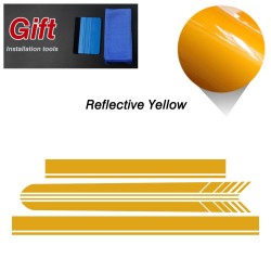 Side / top / roof stripes - car stickers - for Mercedes Benz 2-Door Coupe / 4-Door SedanStickers