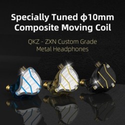 QKZ ZXN - high resolution earphones - in-ear wired headset - dual magnet - 2 Pin - 1DDEar- & Headphones