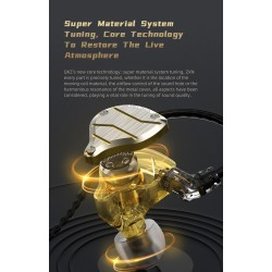 QKZ ZXN - high resolution earphones - in-ear wired headset - dual magnet - 2 Pin - 1DDEar- & Headphones