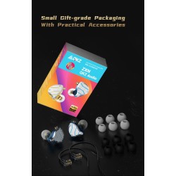 QKZ ZXN - high resolution earphones - in-ear wired headset - dual magnet - 2 Pin - 1DDEar- & Headphones
