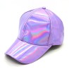 Rainbow baseball cap - patent leather - hip-hop styleHats & Caps