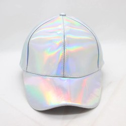 Rainbow baseball cap - patent leather - hip-hop styleHats & Caps