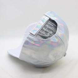 Rainbow baseball cap - patent leather - hip-hop styleHats & Caps