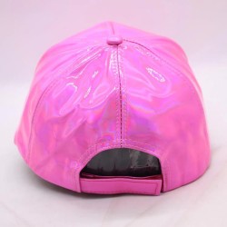 Rainbow baseball cap - patent leather - hip-hop styleHats & Caps