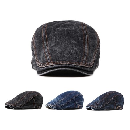 Classic denim cap - duckbill style visorHats & Caps