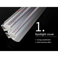 Plant grow LED phyto lamp - hanging double tube - full spectrum - hydroponic - 50cmGrow Lights