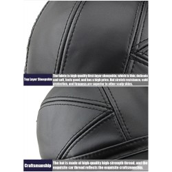 Fashionable vintage baseball cap - genuine leather - unisexHats & Caps