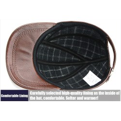 Fashionable vintage baseball cap - genuine leather - unisexHats & Caps