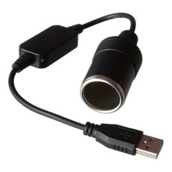 Car cigarette lighter socket - USB 5V To 12V - wiredCigarette lighters