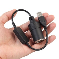 Car cigarette lighter socket - USB 5V To 12V - wiredCigarette lighters