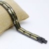 Trendy black / gold magnetic bracelet - stainless steel - unisex - 2 piecesBracelets