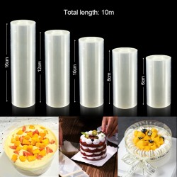 Transparent cake surround film - for cakes / mousses - protective collarBakeware
