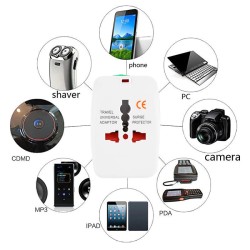 Universal travel plug adapter - UK/US/AU/EUPlugs