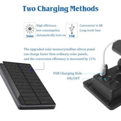 Solar mosquito killer lamp - outdoor - waterproof - USB - UV lightSolar lighting