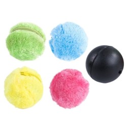 Magic electric ball - battery powered - with plush cover - pets toy - 5 piecesToys