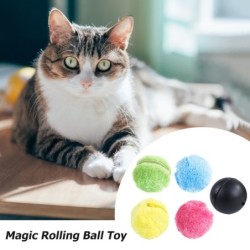 Magic electric ball - battery powered - with plush cover - pets toy - 5 piecesToys