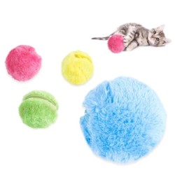 Magic electric ball - battery powered - with plush cover - pets toy - 5 piecesToys