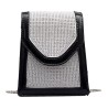 Fashionable small shoulder bag - with rhinestones / chain strapBags
