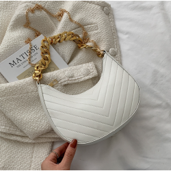 Luxurious shoulder small bag - double chain strapsHandbags