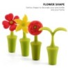 Wine bottle stopper - silicone - flowers shapedBar supply