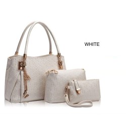Luxurious leather bags - set 3 piecesSets
