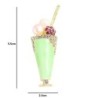 Ice cream shaped brooch - with pearls / crystalsBrooches