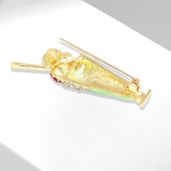 Ice cream shaped brooch - with pearls / crystalsBrooches