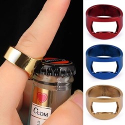 Bottle opener - stainless steel finger ringBar supply