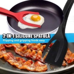 Multifunctional 2 in 1 spatula - non stick tongs - kitchen cooking toolCutlery
